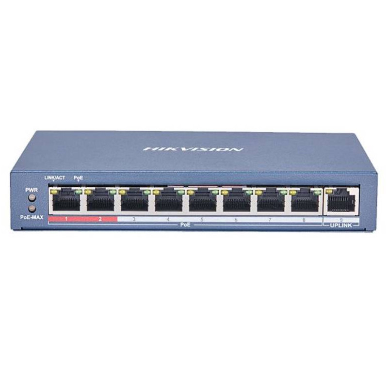 Switch Hikvision DS-3E0109P-E-C 8 Ports Poe Fast Ethernet en Tunisie