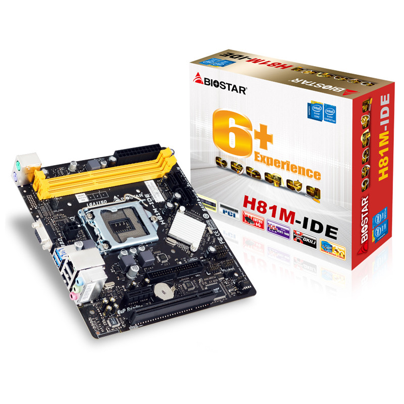Carte Mère Biostar H81M-IDE LGA 1150 DDR3 En Tunisie
