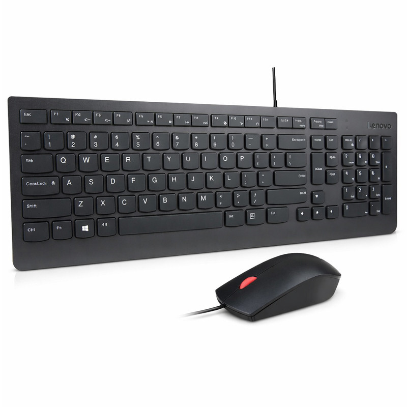 Ensemble Clavier & Souris Filaire Lenovo Essential Noir en Tunisie