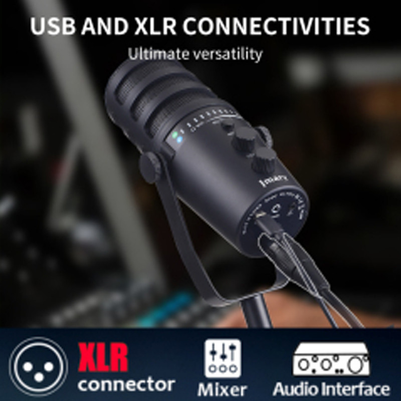 Microphone Gamer Jmary MIC-PW12 USB Noir En Tunisie