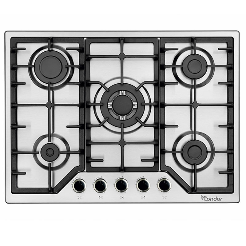 Plaque de Cuisson Encastrable Condor CTE75W-FL2X 5 Feux 70Cm Inox en Tunisie