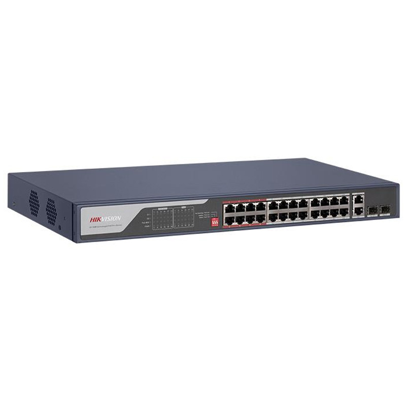 Switch Intelligent Hikvision DS-3E0326P-E-C 24 Ports POE Fast Ethernet + 2 Ports Gigabit en Tunisie