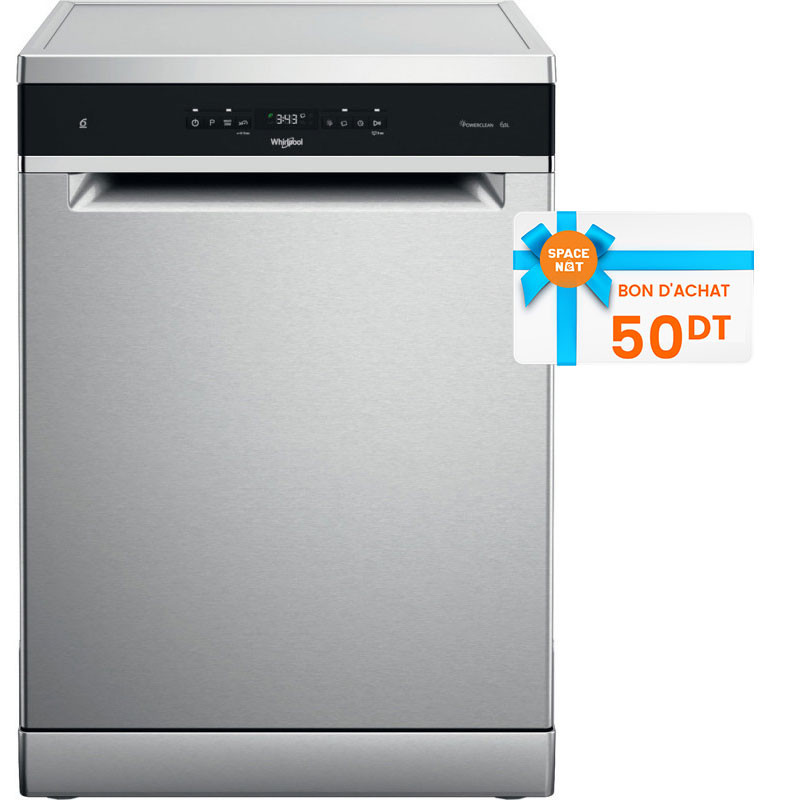 Lave Vaisselle Whirlpool 14 Couverts Inox WFO3T233P65X