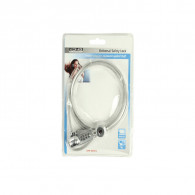 Cable antivol opur ordinateur portable Chiffre Metal 1.8 m Argent Cable antivol opur ordinateur portable Chiffre Metal 1.8 m Argent