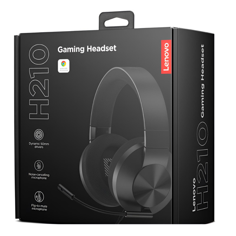 Micro Casque Gaming Lenovo H210 Noir en Tunisie