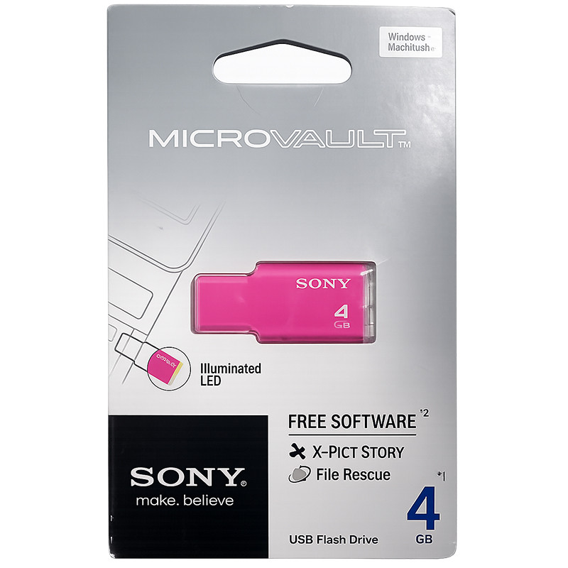 Clé USB Sony Micro Vault 4Go USB 2.0 Rose En Tunisie