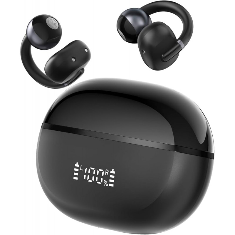 Écouteurs Sans Fil Haylou Airfree Avec Afficheur Noir en Tunisie