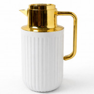 Thermos 1Litre Blanc & Doré en Tunisie