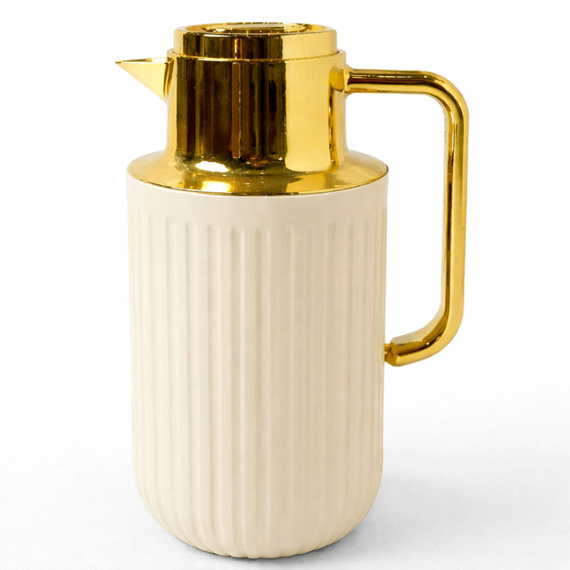 Thermos 1Litre Crème & Doré en Tunisie