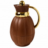 Thermos 1Litre Marron & Doré