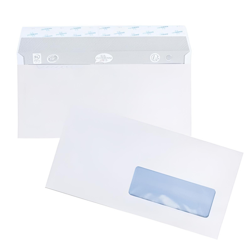 Paquet De 500 Enveloppes La Couronne 11x220 mm 80G Blanc en Tunisie