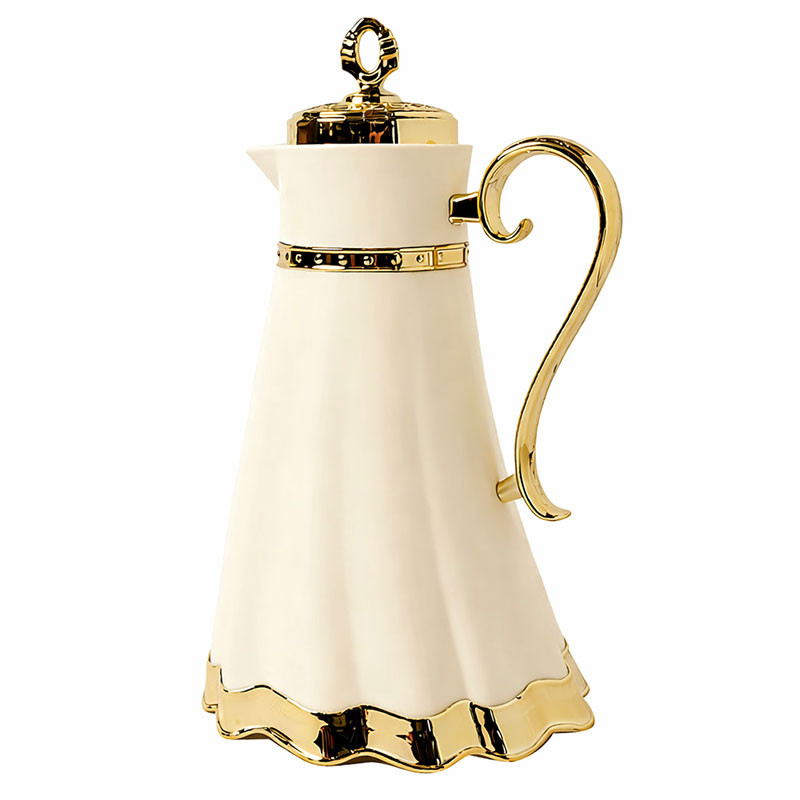 Thermos 1Litre Crème & Doré en Tunisie