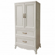 Armoire En Plastique CLEOPATRE 2 Portes +2 casiers Grège en Tunisie