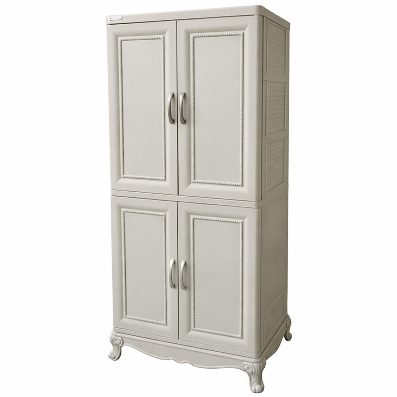 Armoire En Plastique CLEOPATRE 4 Portes Grège en Tunisie