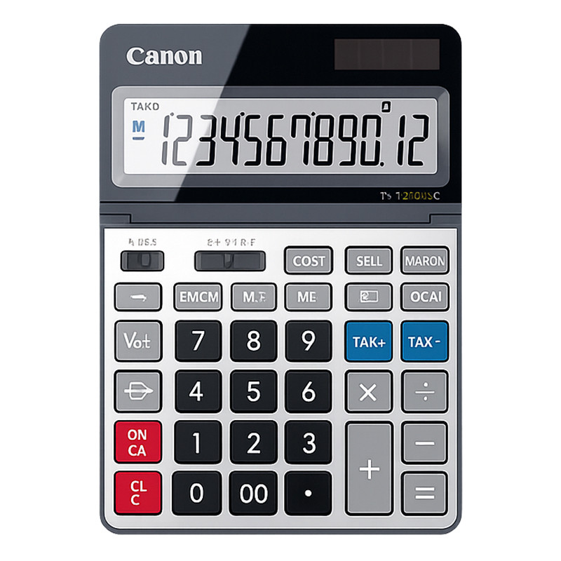 Calculatrice De Bureau Canon TS-1200-TSC 12 Chiffres Gris En Tunisie