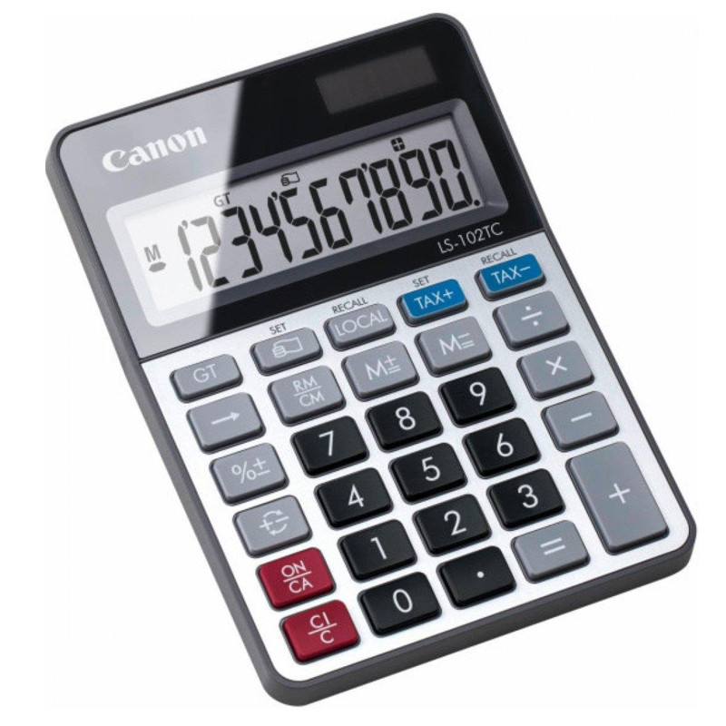 Calculatrice De Bureau Canon LS-102-TC 10 Chiffres Gris En Tunisie