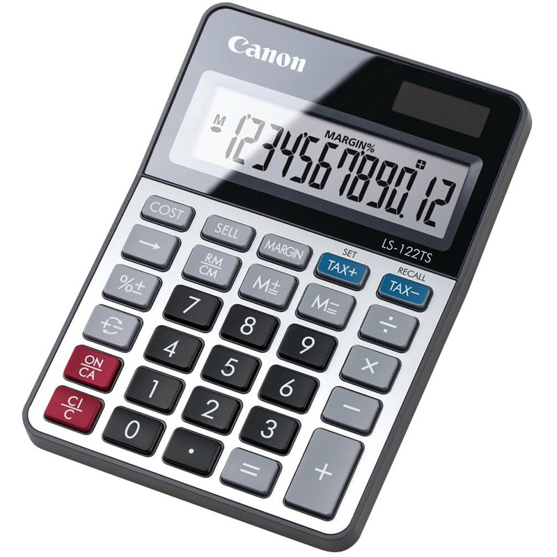 Calculatrice De Bureau Canon LS-122-TS 12Chiffres Gris En Tunisie