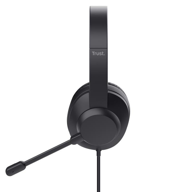 Micro Casque Filaire Trust Ayda Noir en Tunisie