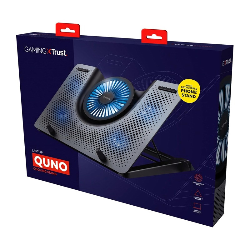 Support de Refroidissement Pour PC Portable Trust GXT 1125 Noir En Tunisie