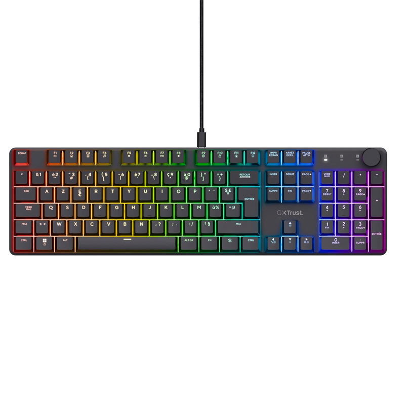 Clavier Gamer Mécanique Trust Torix GXT866 Noir en Tunisie