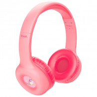 Casque Bluetooth Trust Nouna Pour Enfant Rose