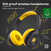 Casque Bluetooth Pour Enfant Trust Nouna Jaune en Tunisie