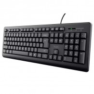 Clavier Filaire Trust Primo Azerty Noir
