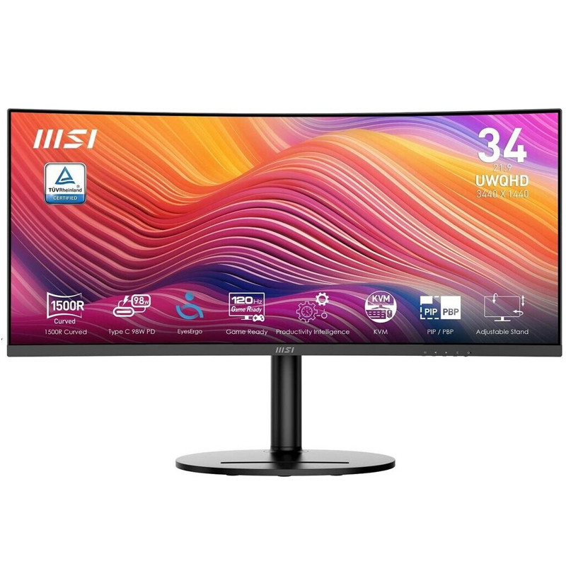 Ecran MSI MD342CQP 34" VA UWQHD 120Hz Noir En Tunisie