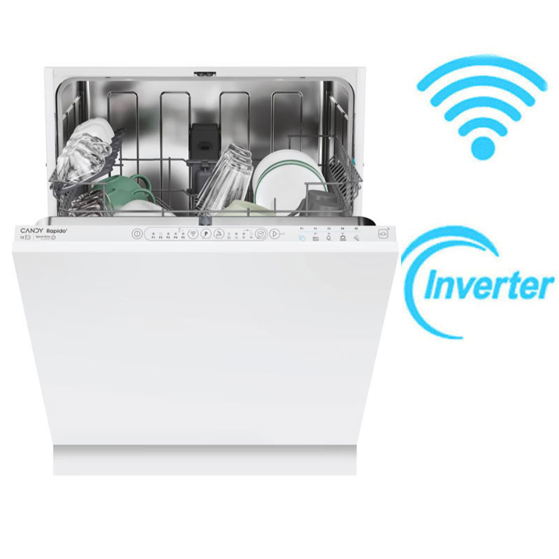 Lave Vaisselle Candy CI3E53L0W Smart Inverter 13 Couverts Blanc