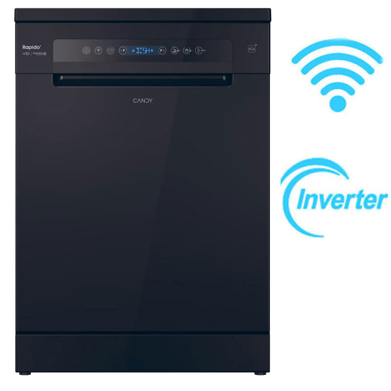 Lave Vaisselle Candy CF5C6F0B Smart Inverter 15 Couverts Noir en Tunisie