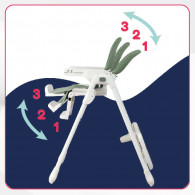 Chaise Haute Bébé Nania Bianca Taupe en Tunisie