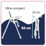 Chaise Haute Bébé Nania Bianca Taupe en Tunisie