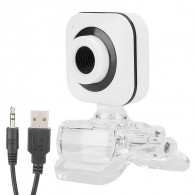 Webcam Kisonli HD 480P Avec Microphone Blanc