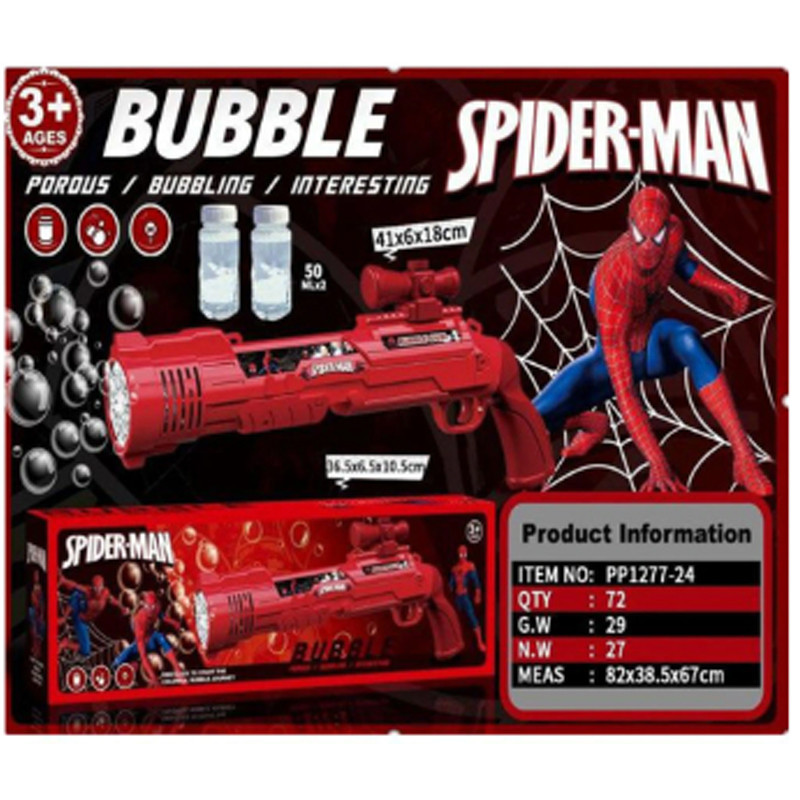 Pistolet à Bulles Spiderman En Tunisie