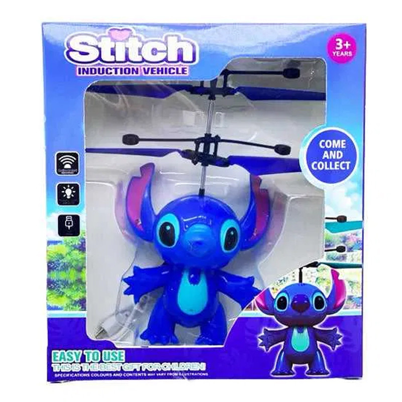 Hélicoptère Stitch Avec Capteur De Mouvement Bleu En Tunisie
