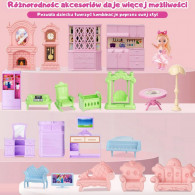 Villa De Poupée Woopie Garden Avec Accessoires Rose en Tunisie