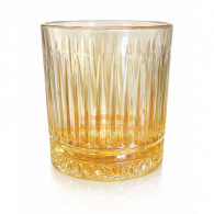 Coffret 6 Verres à Jus 25Cl En Verre Doré