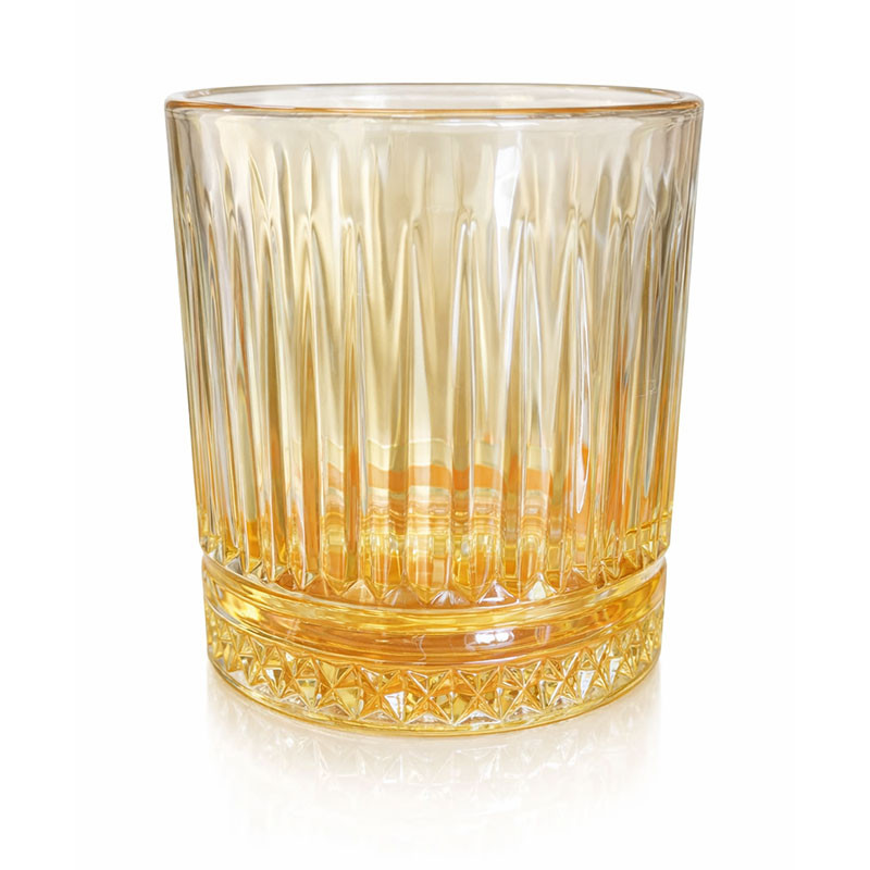 Coffret 6 Verres à Jus 25Cl En Verre Doré en Tunisie