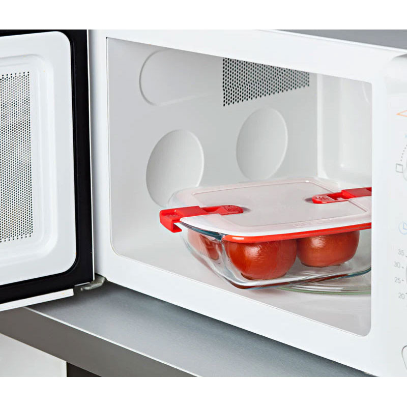 Boite de Conservation Pyrex Cook&Heat 2.5L Rouge en Tunisie