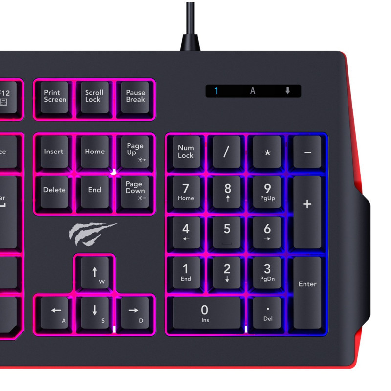 Clavier Gamer Filaire Havit KB866L RGB Noir En Tunisie