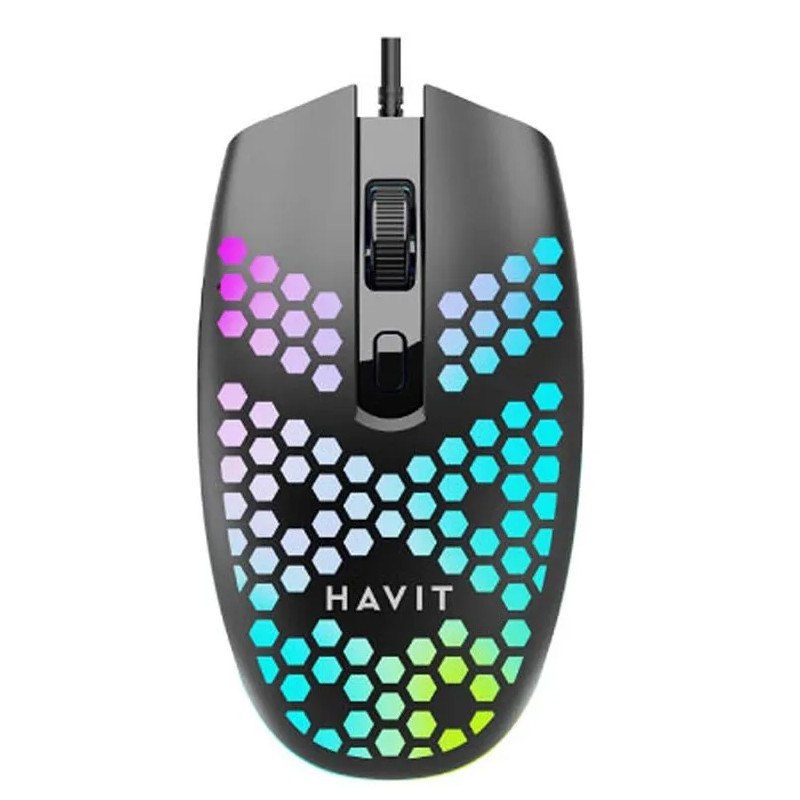 Souris Gamer Havit MS4254 RGB Noir En Tunisie