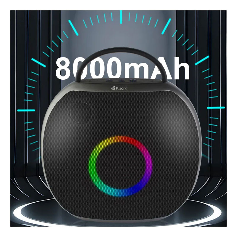 Enceinte Sans Fil Kisonli K23 RGB Noir en Tunisie