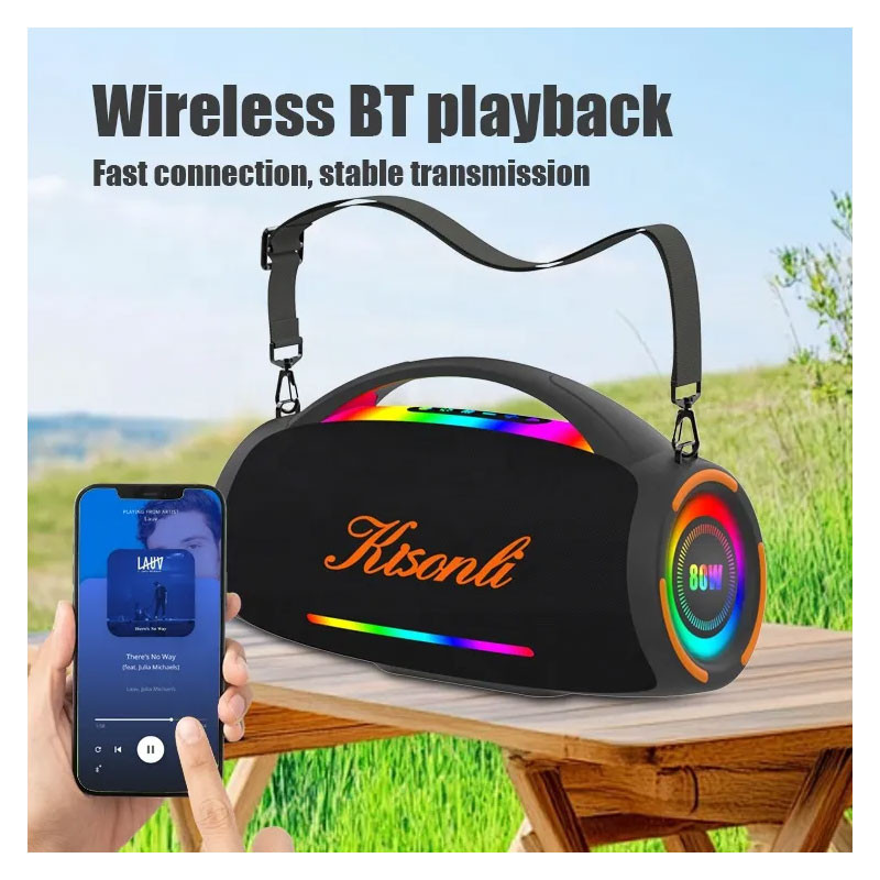 Enceinte Sans Fil Kisonli K26 RGB Noir en Tunisie