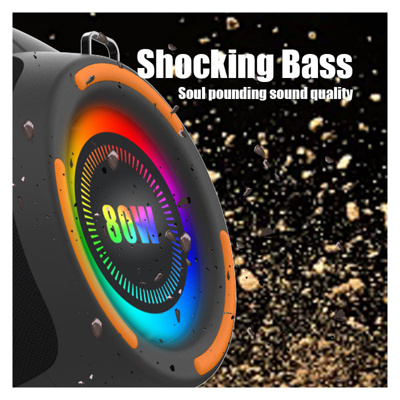 Enceinte Sans Fil Kisonli K26 RGB Noir en Tunisie