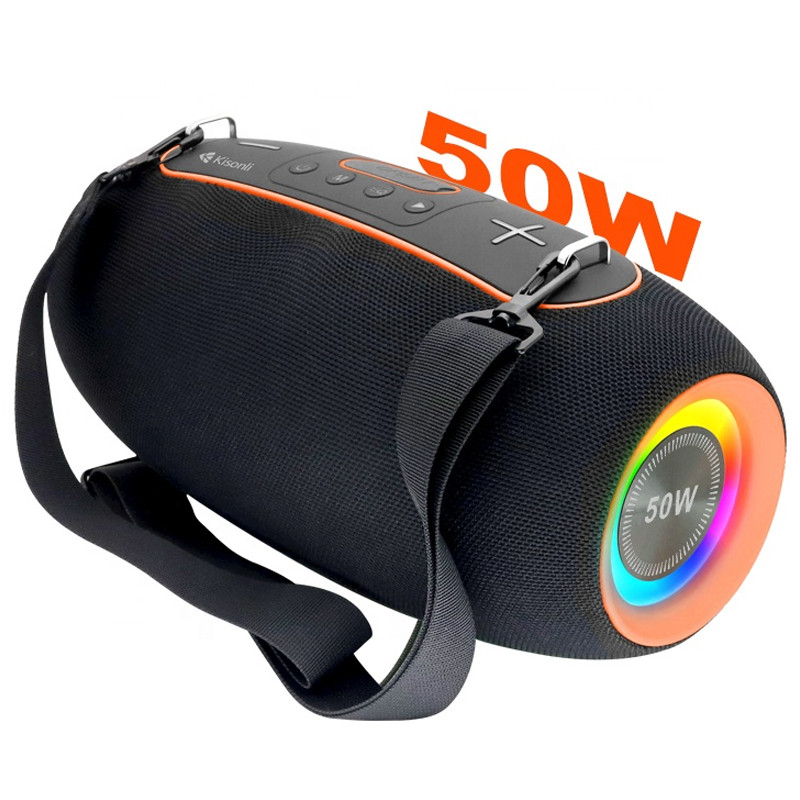 Enceinte Bluetooth Kisonli K8 RGB Noir En Tunisie