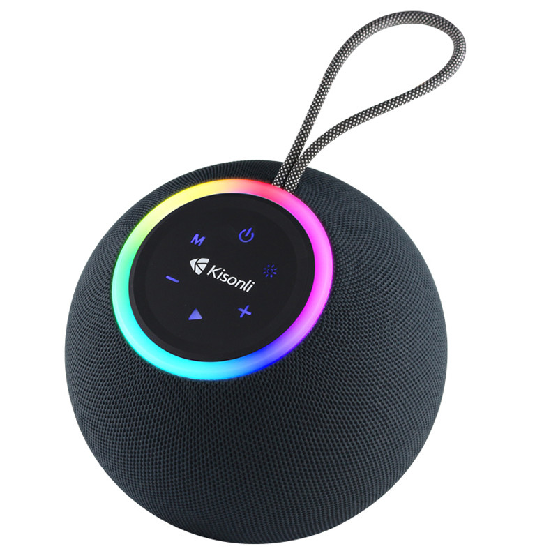 Enceinte Bluetooth Kisonli K6 RGB Noir En Tunisie