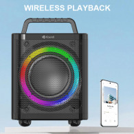 Enceinte Bluetooth Kisonli K4 RGB Noir En Tunisie