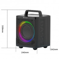 Enceinte Bluetooth Kisonli K4 RGB Noir En Tunisie
