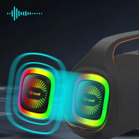 Enceinte Bluetooth Kisonli K12 20W RGB Noir en Tunisie