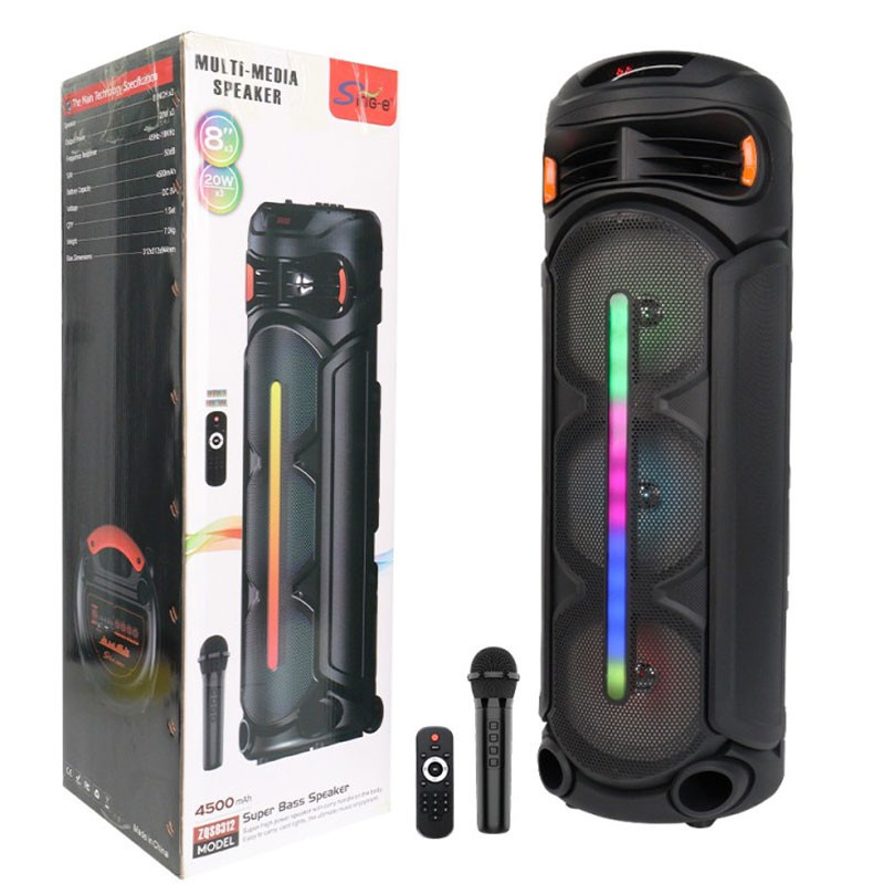 Haut Parleur Bluetooth ZQS8312 Avec Microphone Noir en Tunisie